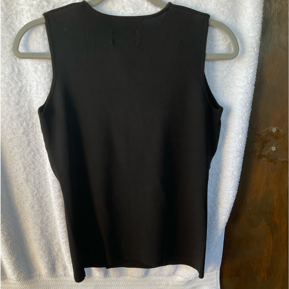 Chico’s Apparel Annie Sleeveless Knit Black; EUC;M/8 - Picture 2 of 13